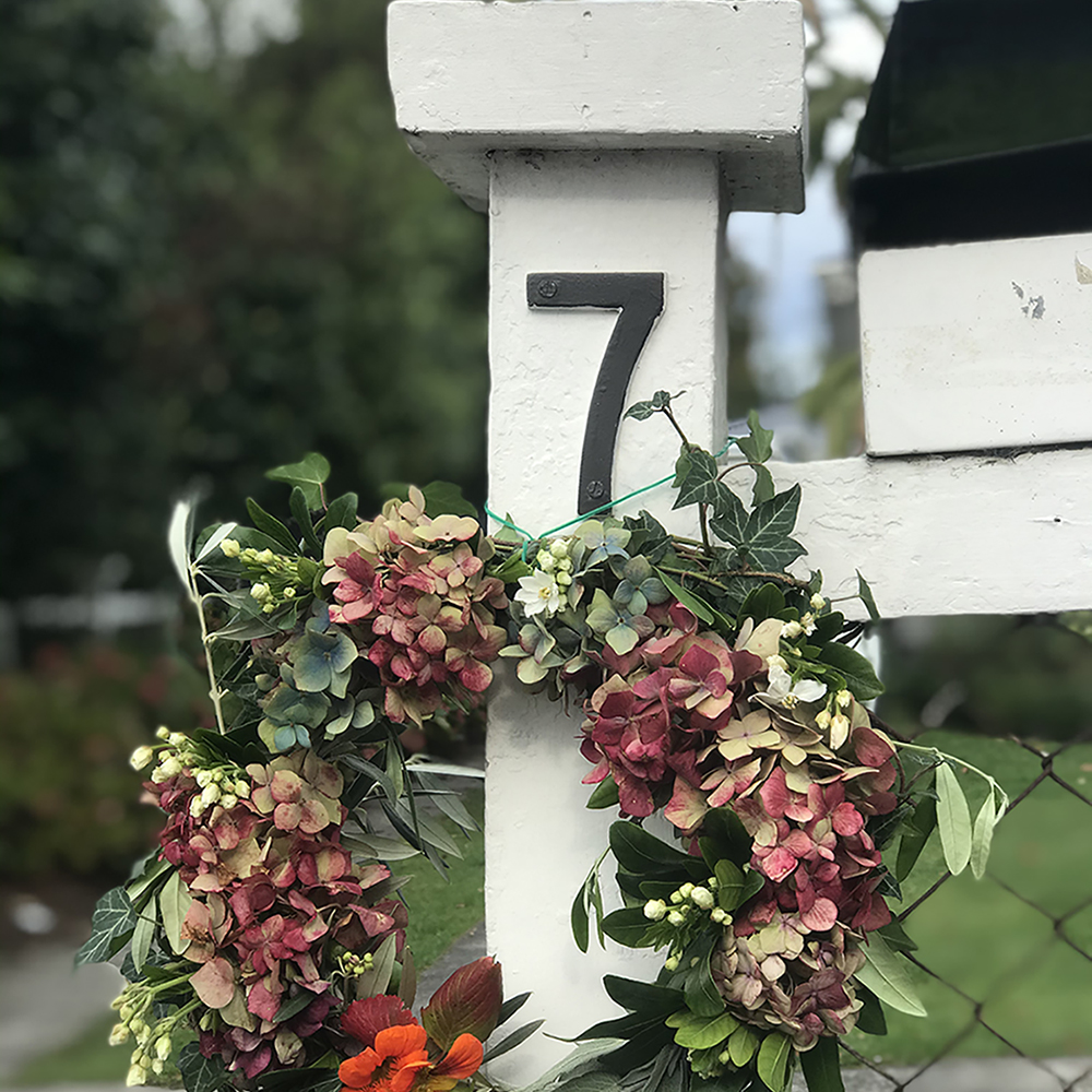 Display your wreath at the letterbox