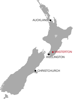 Map of New Zealand