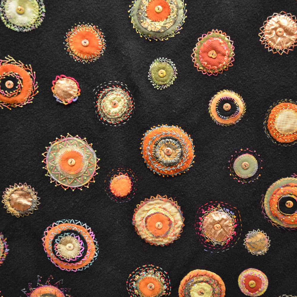 Jenny Russell, Wairarapa Embroiderers' Guild, expressive free stitchery