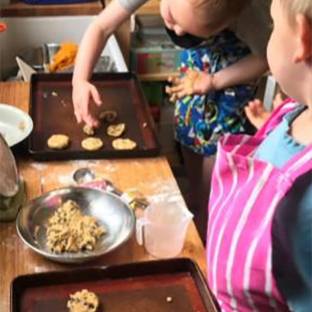 Rolling out the cookies