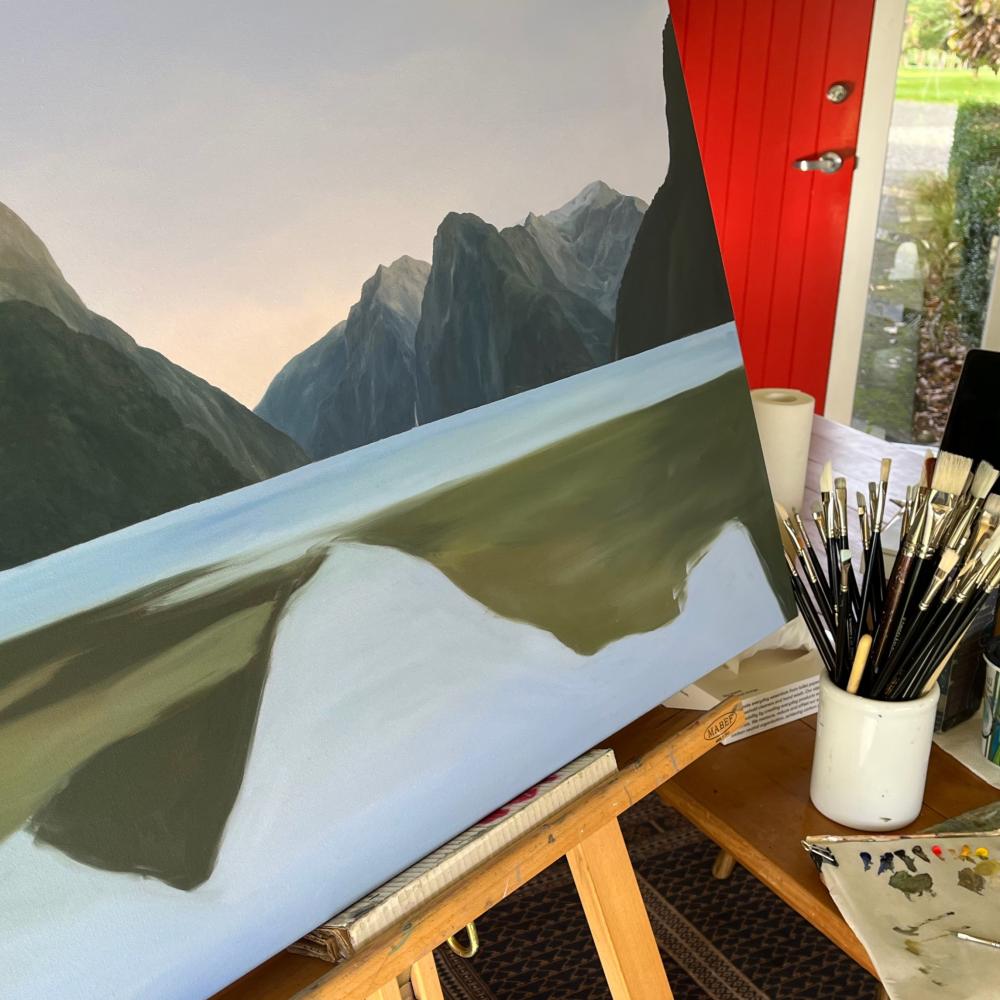 Jane Sinclair painting demo