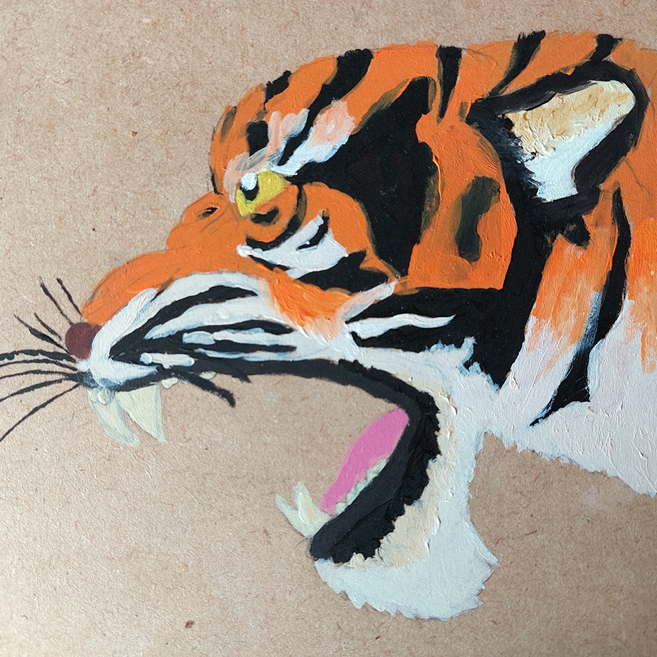 Tiger painting