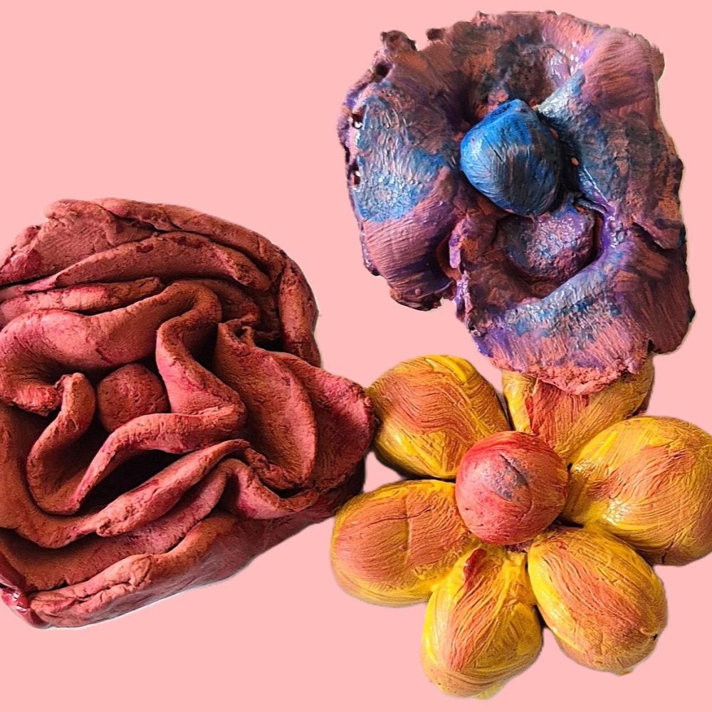 clay flowers