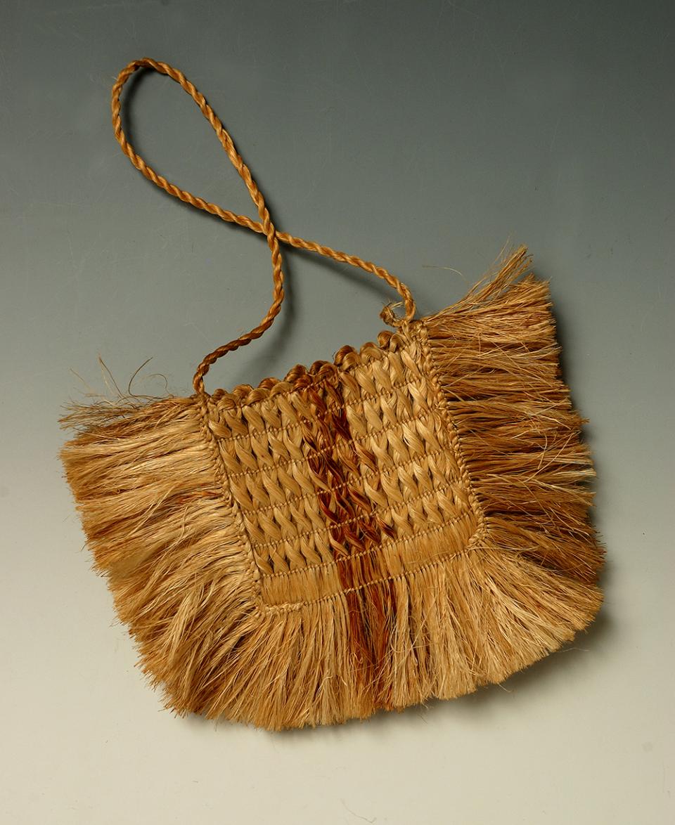 Kete 19th C Harakeke Collection of Aratoi Wairarapa Museum of Art and History. Gift of Elizabeth Burden. 