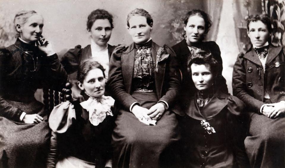 A rare photograph of Alice with the other Ranfurly Club members (Alice is in the centre)