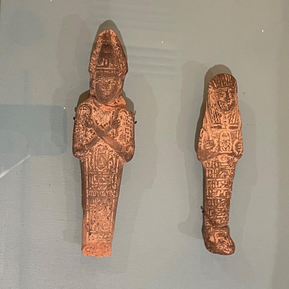 Two Ushebti figures