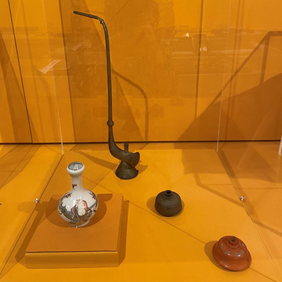 Opium Bowls and pipe